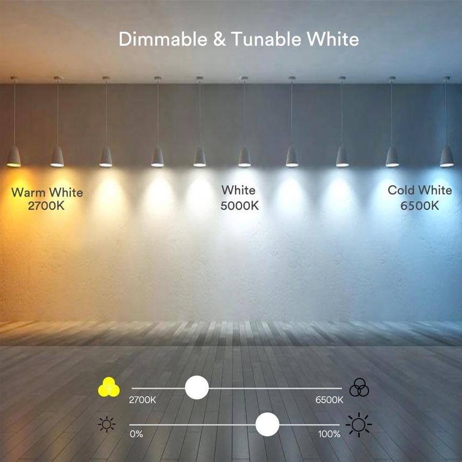 Foco led WiFi smart dimerizable E27 RGB