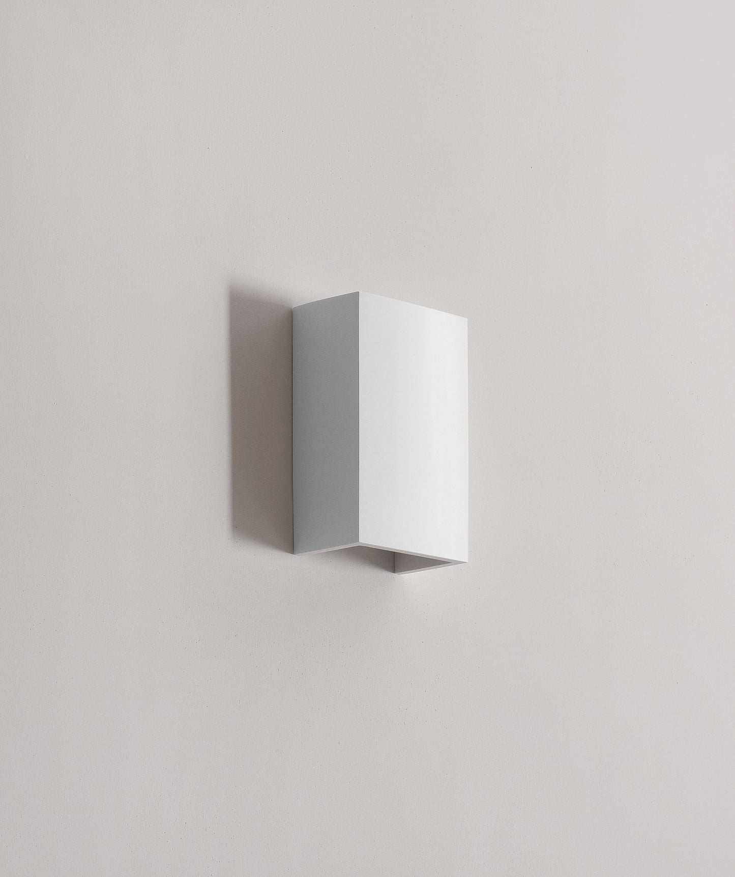 Aplique De Pared De Gypsum Rectangular Blanco Up&down 1l G9