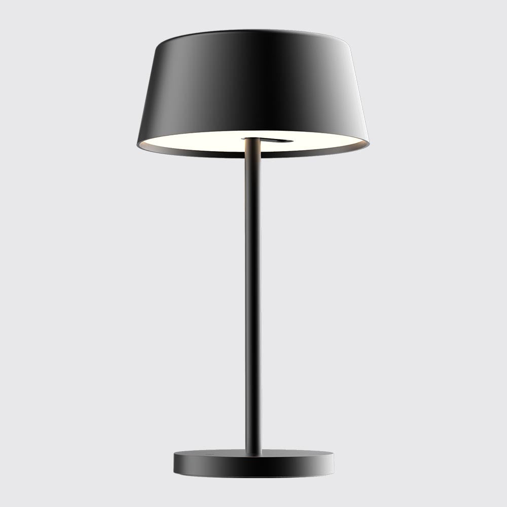 Lampara De Mesa Led Touch Vym De Metal Negro Dirigible Ip20 3000k Dim 5w