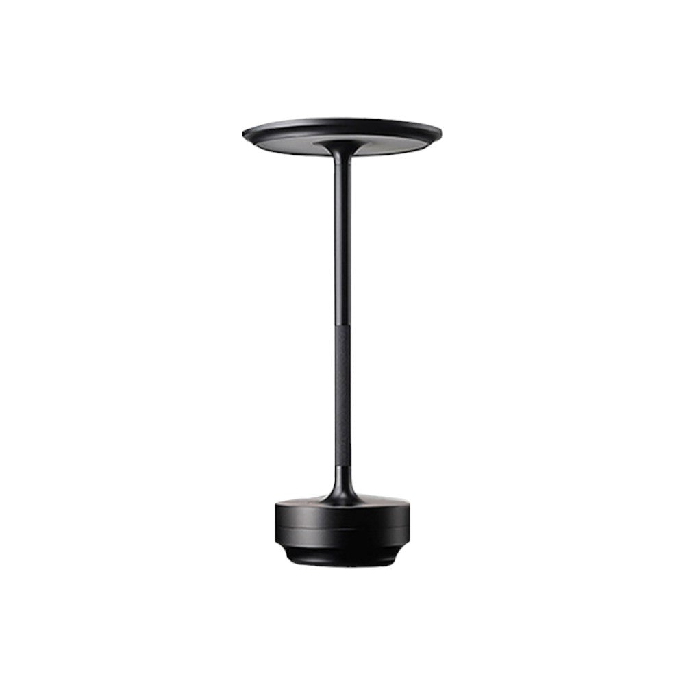 Lámpara De Mesa Led Touch Porto De Aluminio Negro Ip54