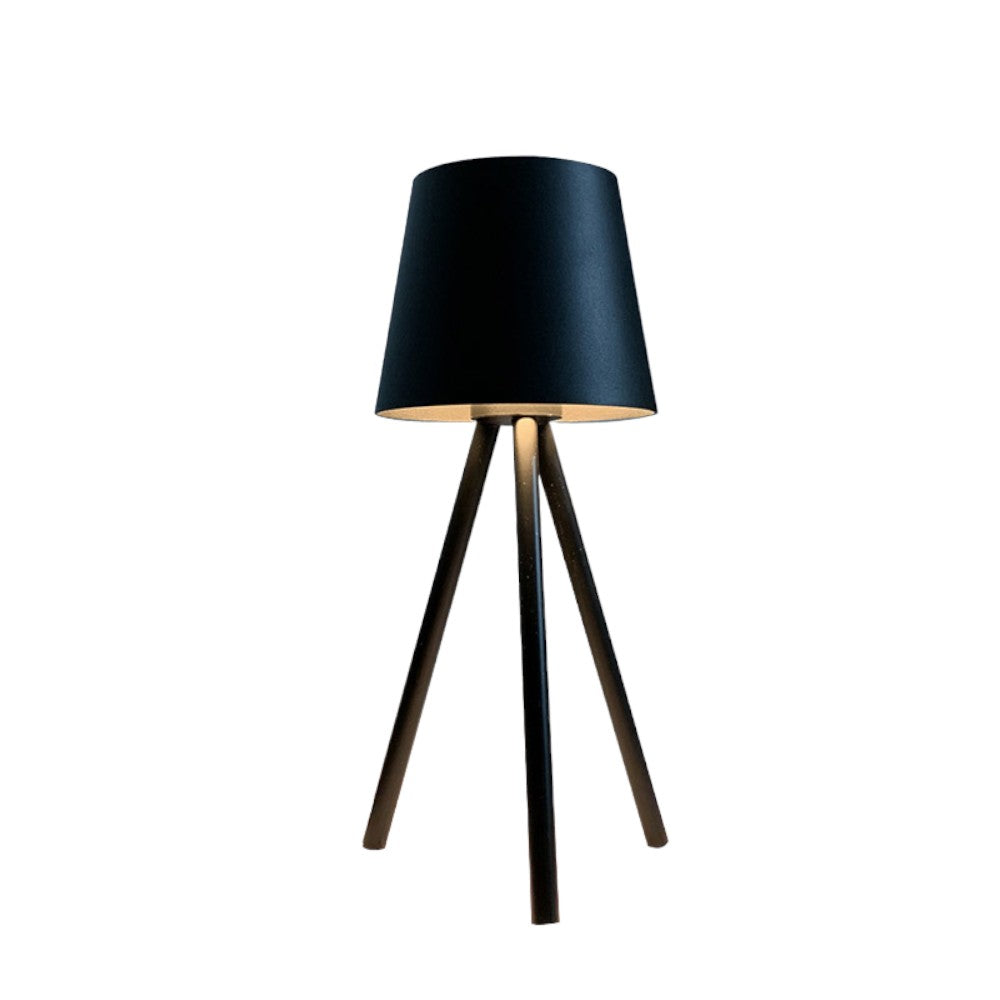 Lampara De Mesa Led Touch Kero De Aluminio Negro Ip54 3.5w 3000k Dim