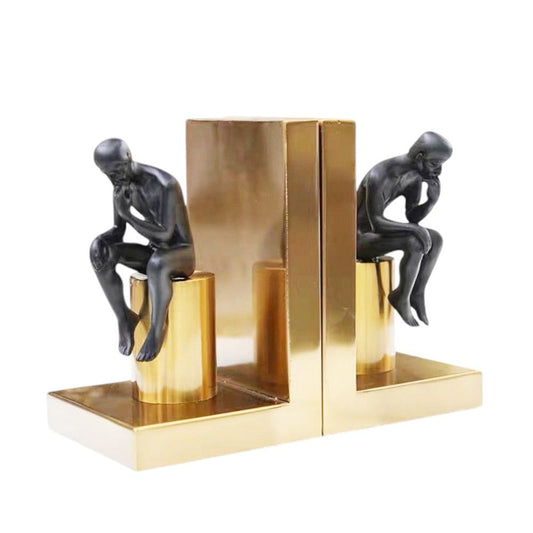 Sujetalibros Hombres Pensativos gold/black