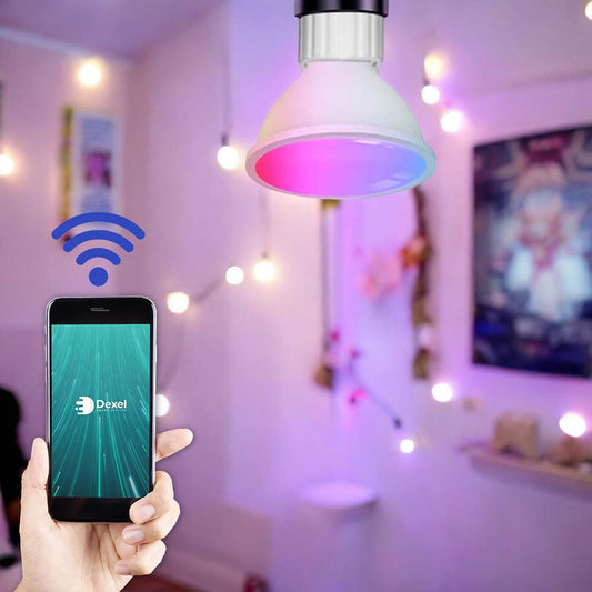 Foco led GU10 WiFi atenuable RGB compatible c/Alexa y Google