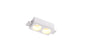 Ojo De Buey De Gyspum Empotrable Doble 2l Gu10