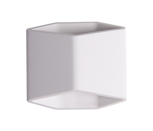 Aplique De Pared De Gypsum Curvilinea Blanco 1l G9
