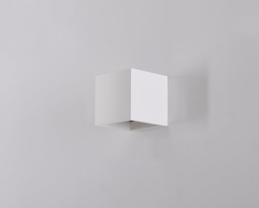 Aplique De Pared De Gypsum Cube Blanco 1l G9