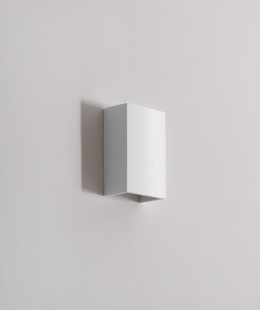 Aplique De Pared De Gypsum Rectangular Blanco Up&down 1l G9