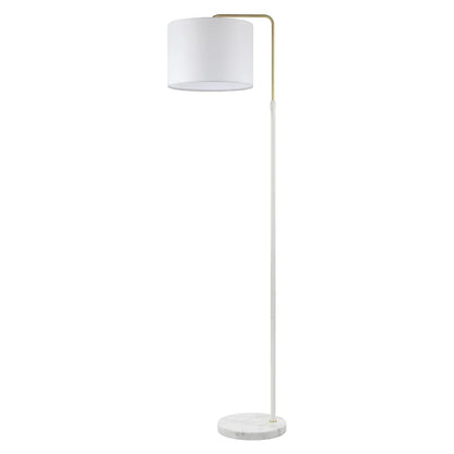 Lámpara de pedestal Joriel blanca