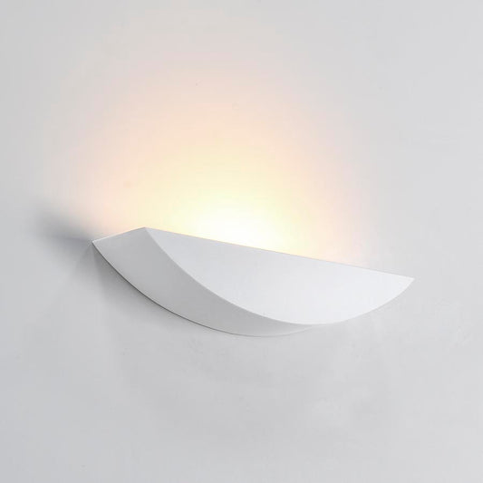 Aplique De Pared  De Gypsum Half Moon Blanco 1l E14